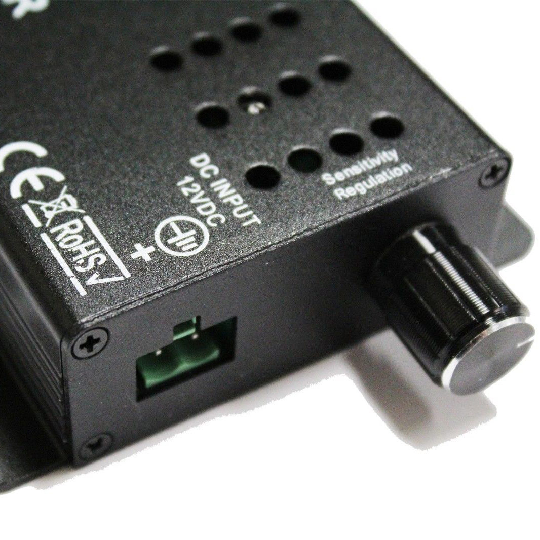 DC12/24V 3A4CH Max 144W, LED Music rhythm Black or White Controller Sound Recognition for bar or cars, IR Remote control RGB Strips or Modules DC12/24V 3A4CH Max 144W, LED Music rhythm Black or White Controller Sound Recognition for bar or cars, IR Remote control RGB Strips or Modules